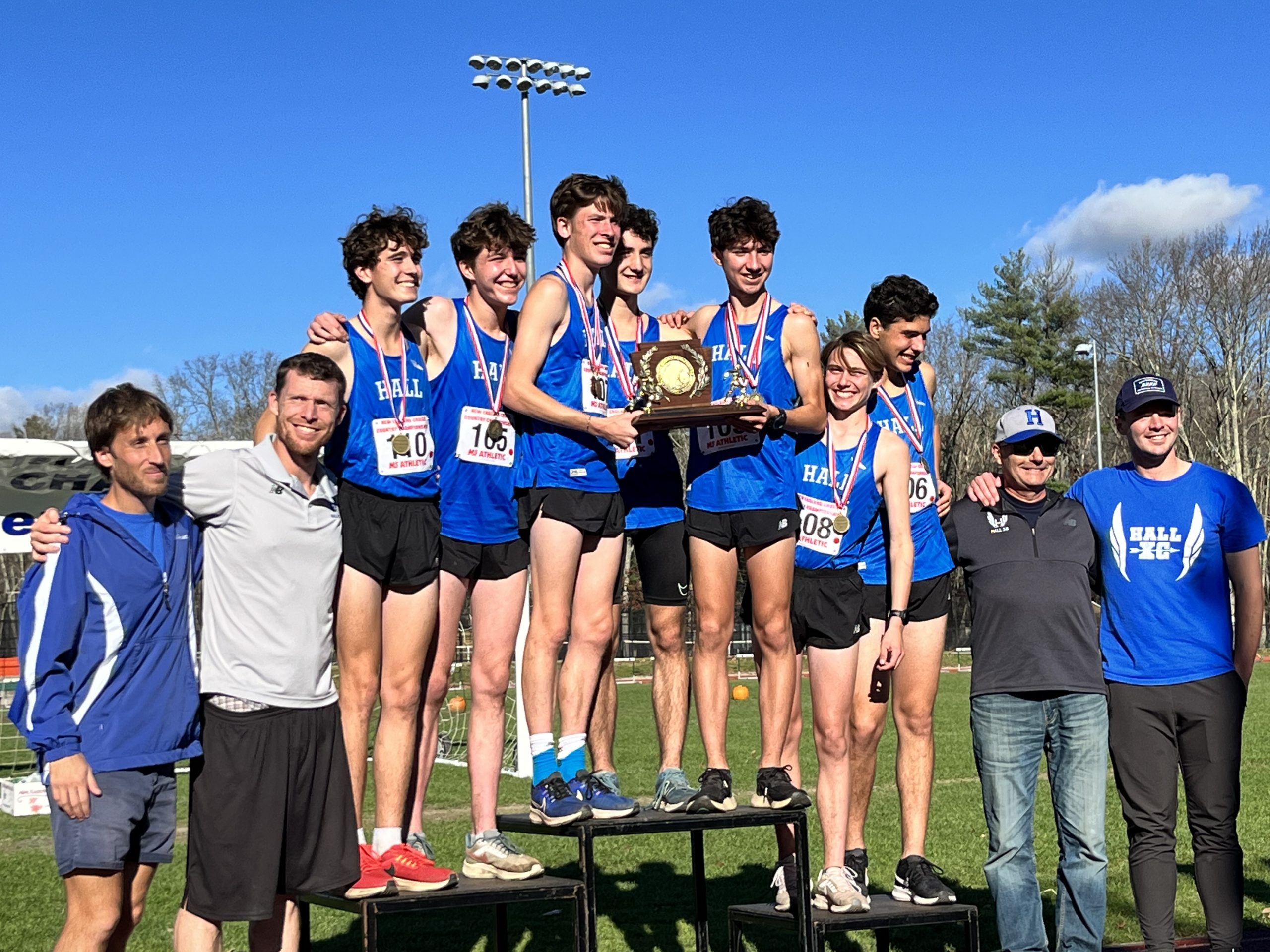 Hall Boys Cross Country Wins New England Championship for First Time