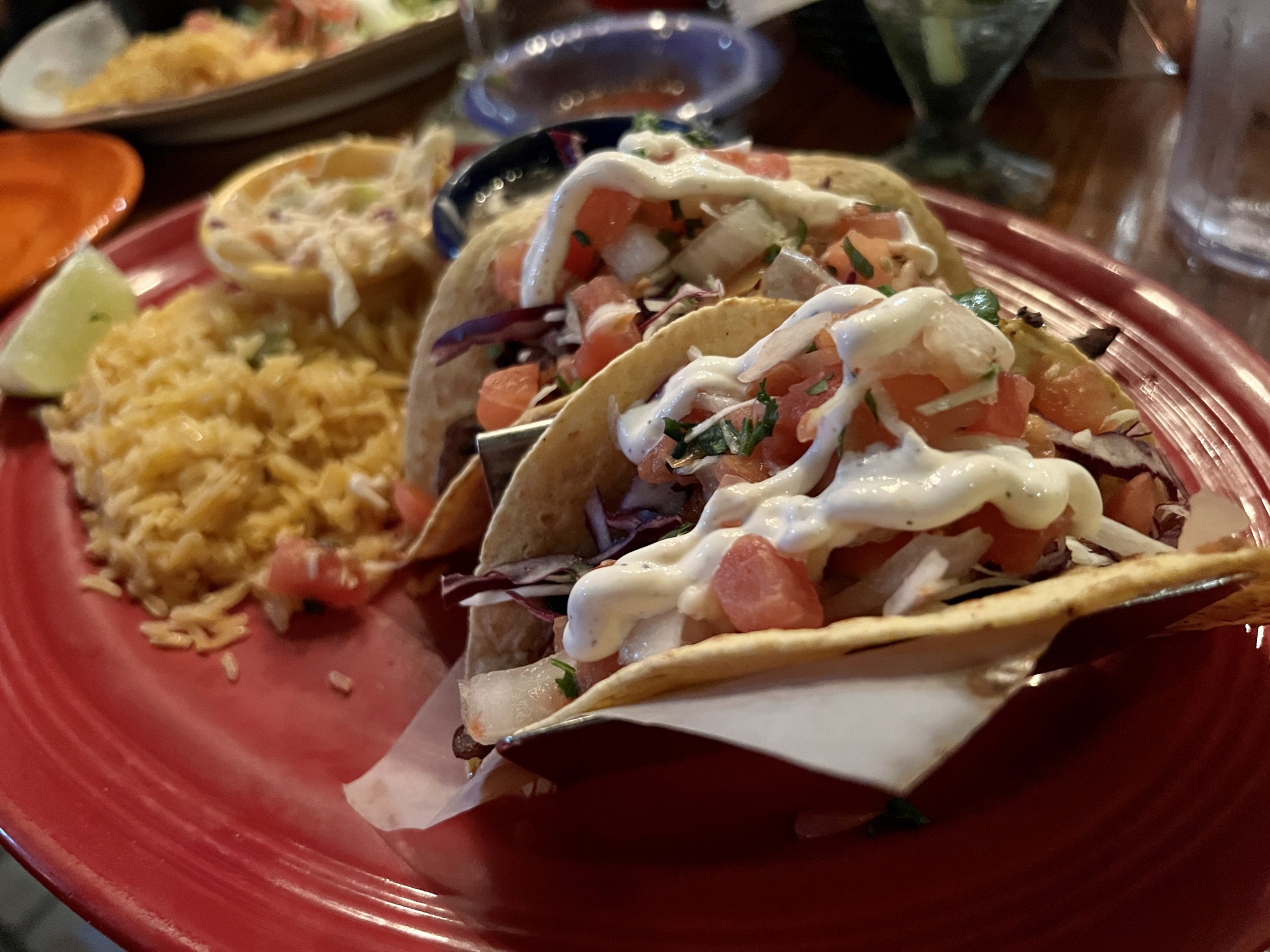 Fish tacos at Border Cafe
