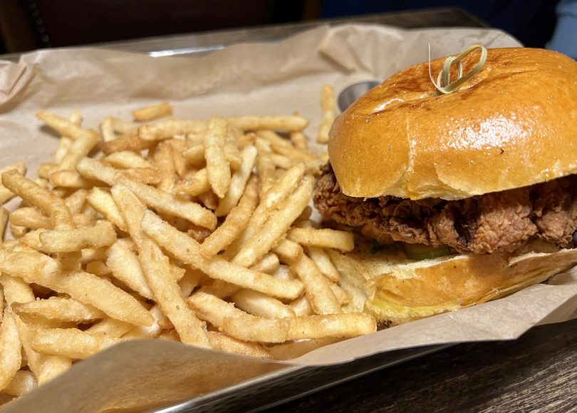 fried chicken sandwich fork and fire WeHa West Hartford News