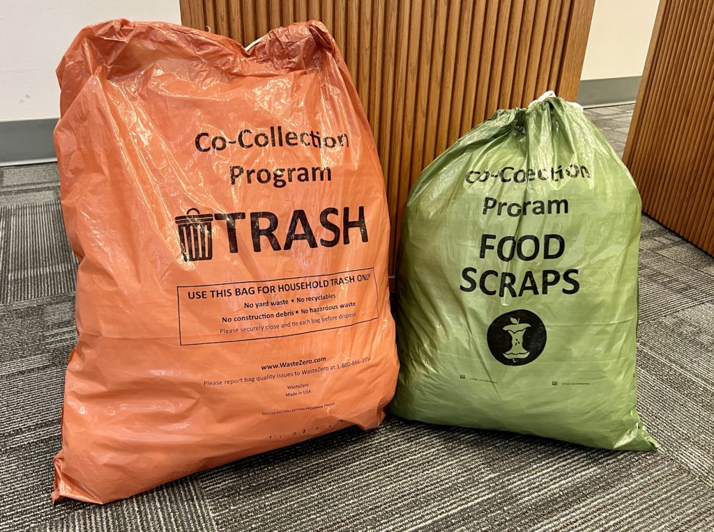 orange trash bags and green food scrap bags WeHa West Hartford News