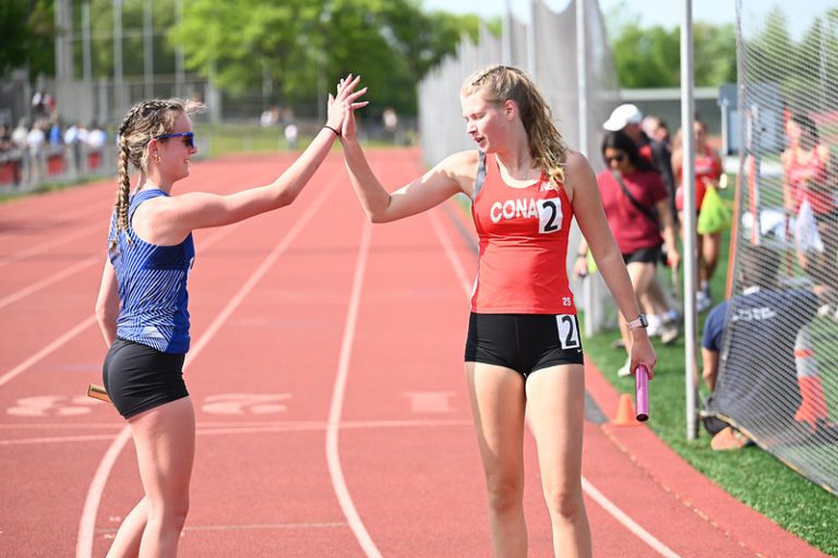 Crosstown Rivalry Leads to Great Performances for Hall and Conard Track and Field WeHa West