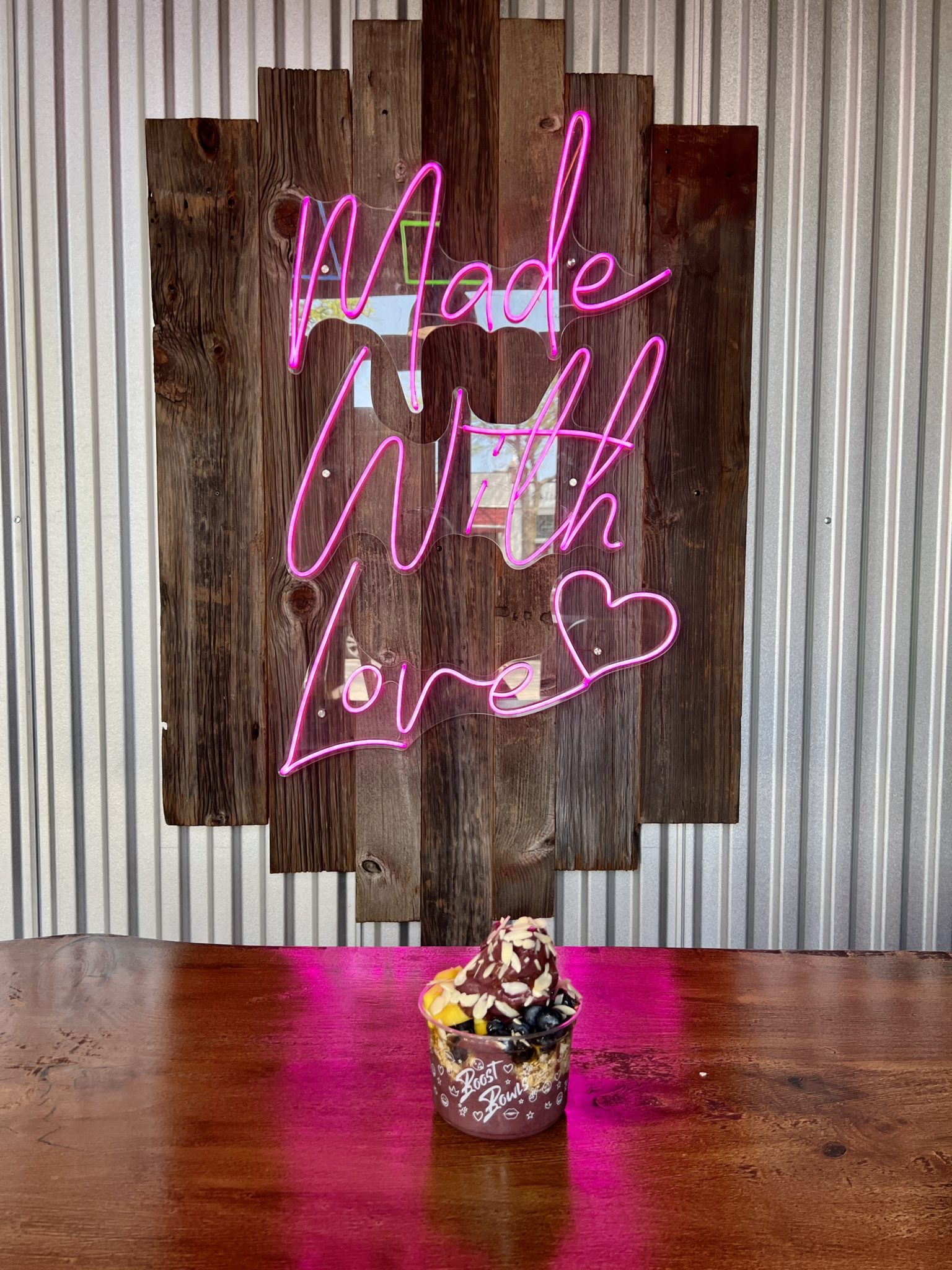 boost bowls acai with sign WeHa West Hartford News