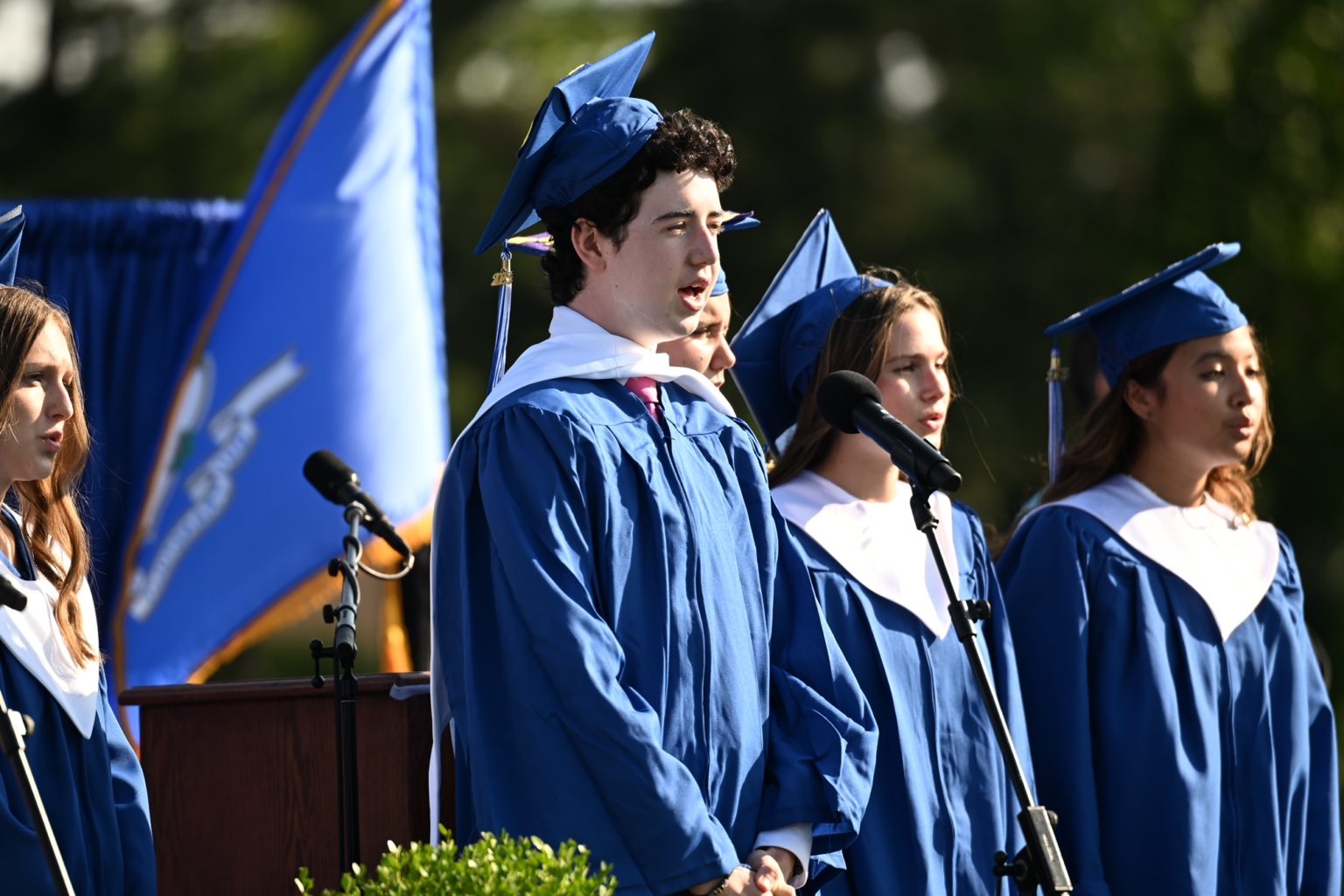 Speakers Urge Hall Graduates to Embrace Their Passions and Make a