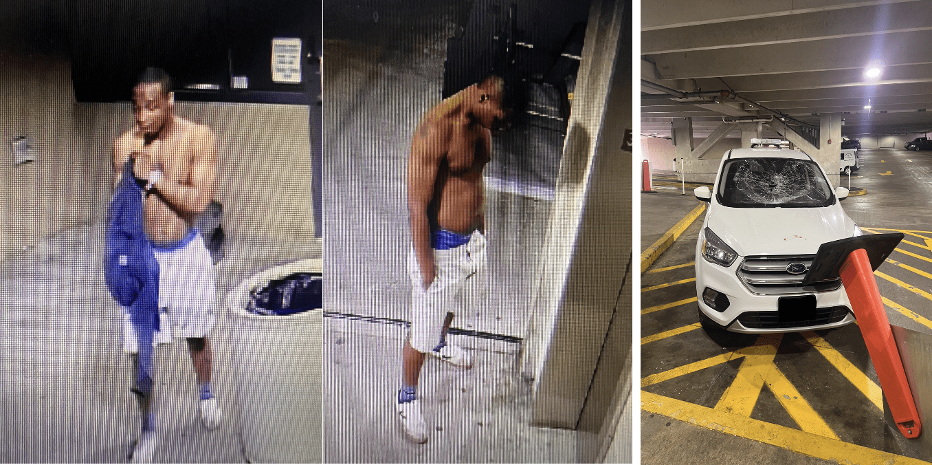 West Hartford Police Seeking Suspect Who Vandalized Municipal Parking