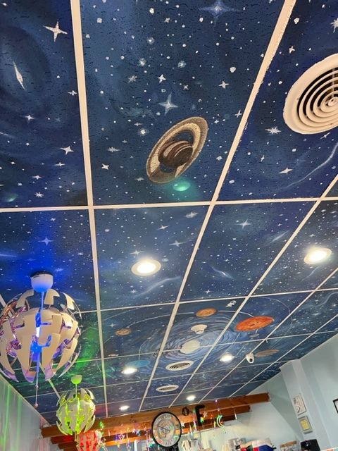 paint on ceiling solar system