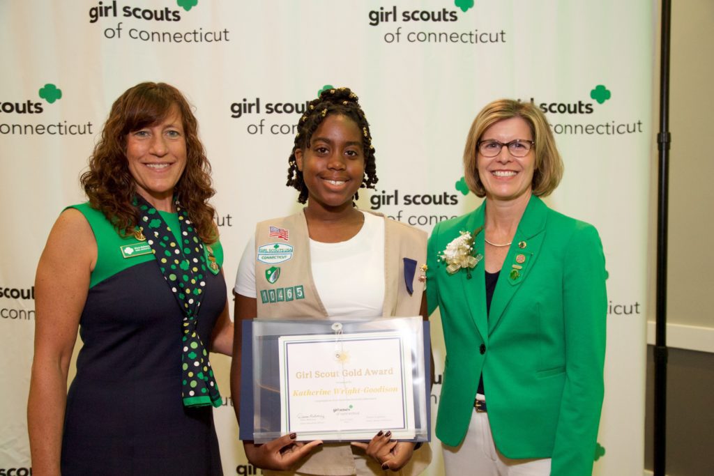 Three from West Hartford Receive Highest Girl Scout Honor, the Gold