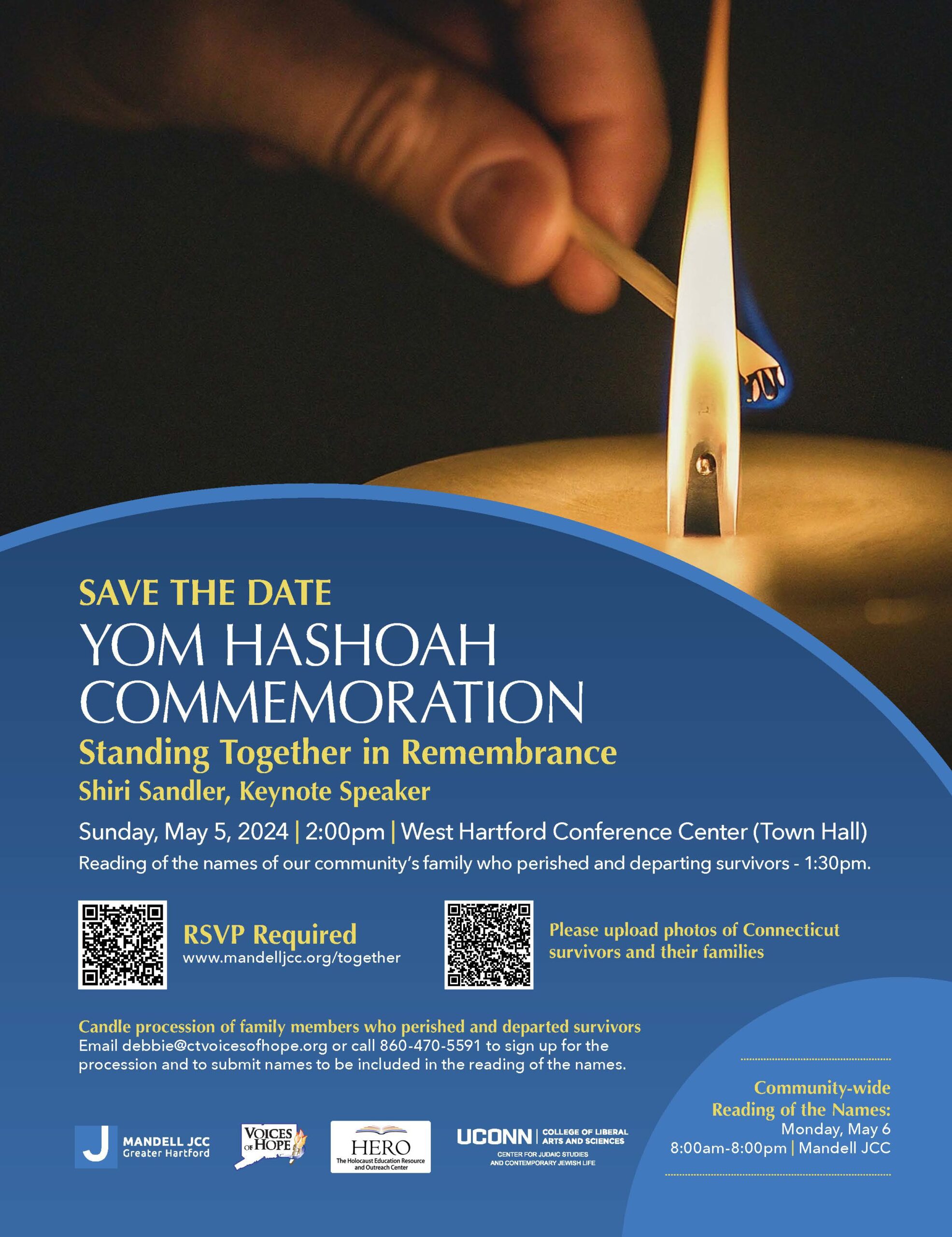 Yom HaShoah: 2024 Community Events for the West Hartford Area - We-Ha ...