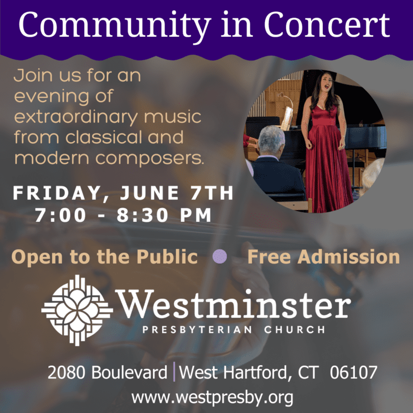 Example Communicity Concert Program 2024 Community in Concert A - We-Ha | West Hartford News