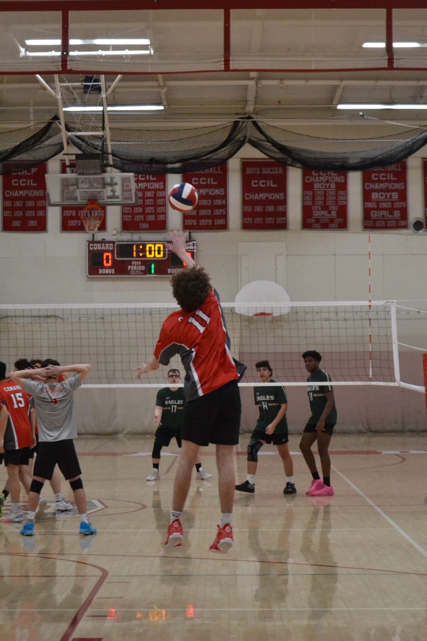 Conard Sweeps Enfield Volleyball on Senior Night WeHa West