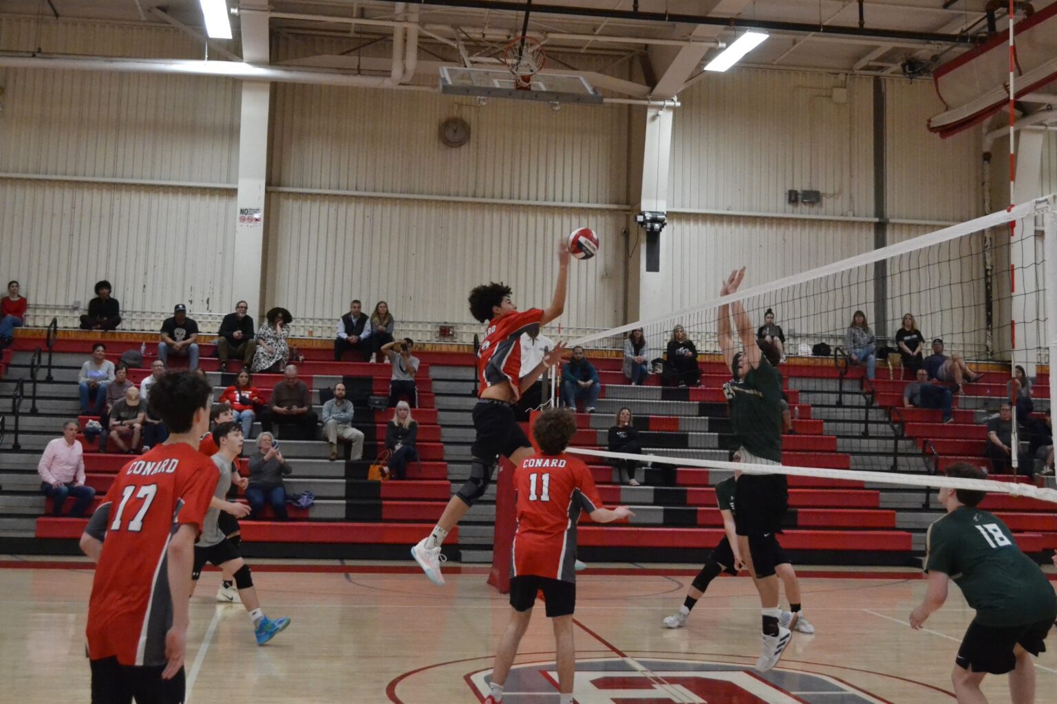 Conard Sweeps Enfield Volleyball on Senior Night WeHa West