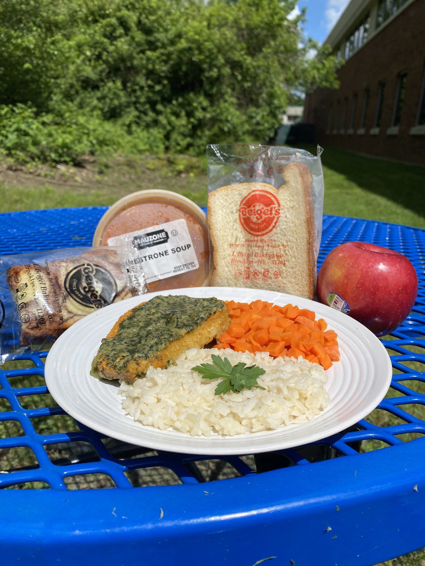 Chicken patty full meal