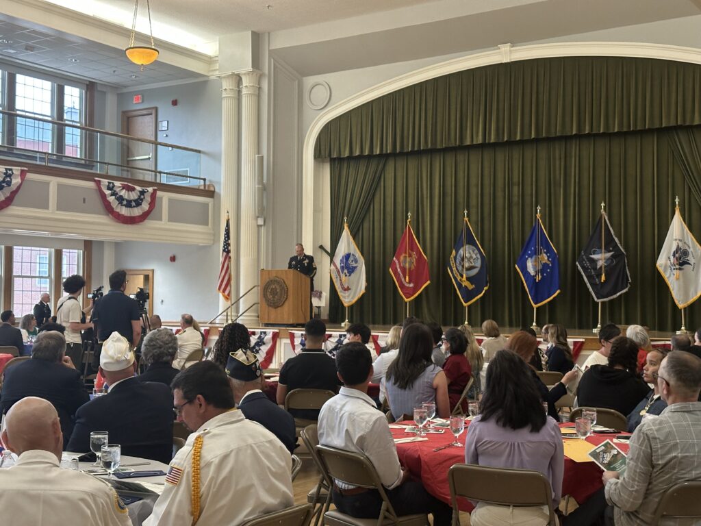 During the ceremony. Photo credit: Roz Green